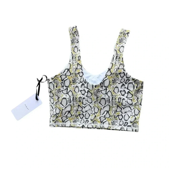 Varley lets go walker Bike Short and bra set Sz S yellow contrast Snake - Picture 4 of 7
